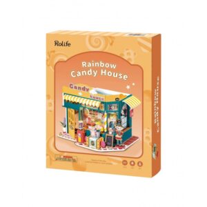 Puzzle 3D din lemn Rainbow Candy House ROBOTIME