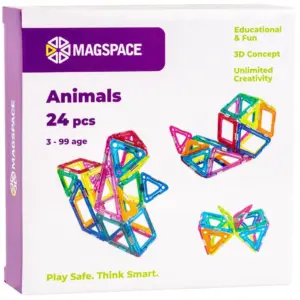 Set magnetic 24 pcs - Animale MAGSPACE