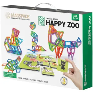 Set magnetic 83 pcs - Zoo MAGSPACE