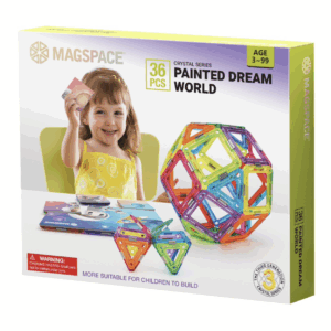 Set magnetic 36 pcs - Lumea de vis MAGSPACE