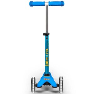 Trotineta Mini Deluxe LED albastru deschis MICRO
