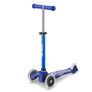Trotineta Mini Deluxe LED albastru/alb MICRO