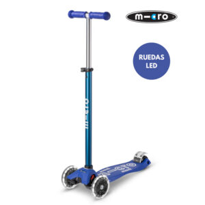 Trotineta Pliabil Maxi Micro Deluxe LED Navy MICRO