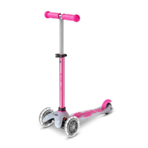 Trotineta Mini Micro Deluxe Flux LED Neochrome Pink MICRO