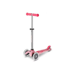 Trotineta Mini Deluxe Glow LED Plus Frosty Pink MICRO