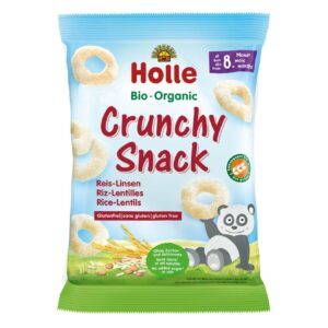 Holle Bio Organic gustare-inele de orez si linte (8 luni+) 25g