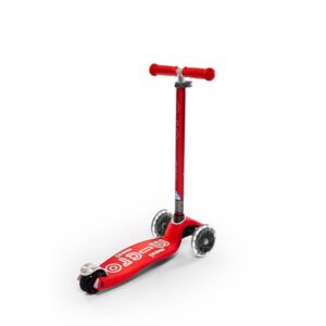 Trotineta Maxi Micro Deluxe LED Rosu MICRO