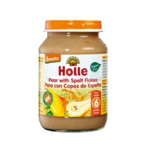 Holle piure de mere, pere cu ovaz (6 luni+) Bio Organic 190g
