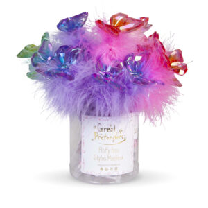 Pixuri pufoase cu pietre fluture (24 buc.)Butterfly Gem Fluffy Pens (24 bucs) Great Pretenders