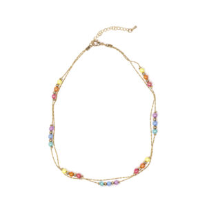 Colier Golden Rainbow Necklace Great Pretenders