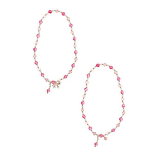 Colier Pink Crystal Necklace assorted Great Pretenders