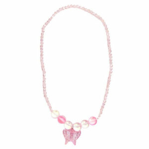 Colier Holo Pink Crystal Necklace Great Pretenders