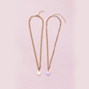 Colier Chunky Chain Heart Necklace assorted Great Pretenders