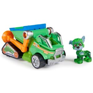 Camion de gunoi cu lumina si sunet + figurina Rocky Dog Paw Patrol SPIN MASTER