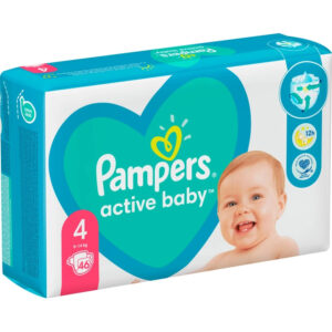 Scutece Active Baby Marimea 4 9-14 kg 46buc Pampers