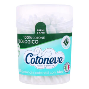 Cotoneve Betisoare biodegradabile p/u urechi Aloe Vera N80 (ambalaj rotund) (F2CV-3496)