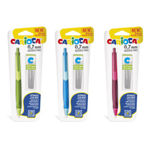 Creion mecanic 0.7mm cu rezerve, in blister Carioca