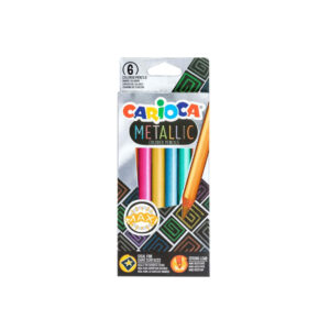 Set creioane colorate Metallic 5mm, 6 buc. Carioca