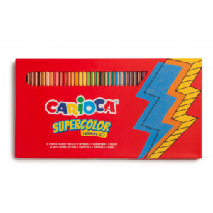 Set creioane colorate Supercolor 40 buc. in cutie Carioca