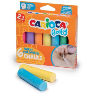 Set creta coloata Maxi Baby 2+, 6 culori Carioca