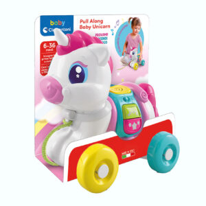 Jucarie Unicorn pe roti CLEMENTONI