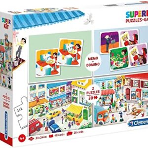 Puzzle/Memo/Domino- Profesii 2x30 piese CLEMENTONI