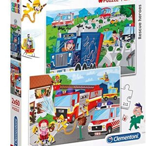 Puzzle Eroii 2x60 PIESE  CLEMENTONI