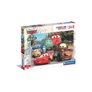 Puzzle Maxi Super color Cars 24 buc CLEMENTONI