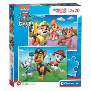 Puzzle Paw Patrol 2x20 piese CLEMENTONI