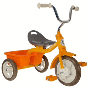 Bicicleta 3 roti + cos spate galben Italtrike