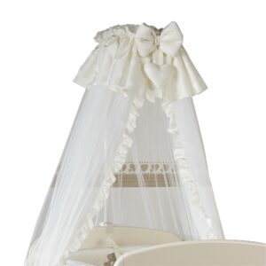 Baldachin-moschita p/u patut TULLE - ivory cu jabou PICCI