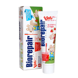 Biorepair Pasta de dinti Junior p/u copii, Capsuna, fara fluor 50ml (0-13ani)