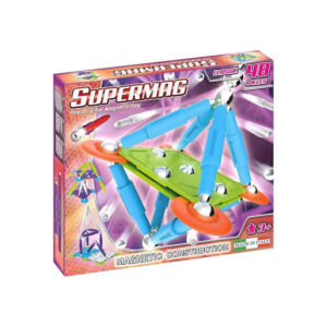 Set de constructie magnetic CLASSIC TRENDY 48 piese Supermag