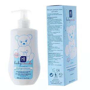 Sampon-spuma de baie pt copii BabyCoccole 250ml (0luni+) (4141)