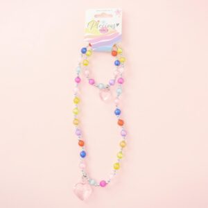 Set bratara si colier Colorful hearts Precious NICE
