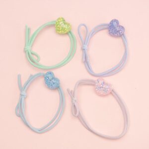 Set elastice pentru par Heartful 4 buc. Precious NICE