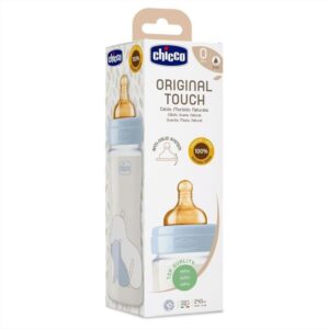 CHICCO biberon Original Touch sticla new- tetina din latex Boy 240ml 277202