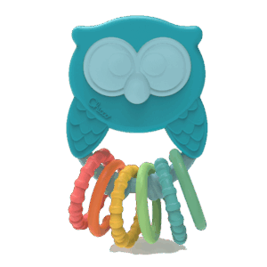 Zornaitoare gingivala ecologica bufnita Owly, 3-18luni CHICCO