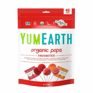YumEarth, Organic Assorted Flavor Lollipops, 40 Pops