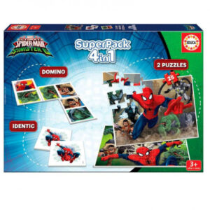 Puzzle + Joc de masa Superpack Spider-Man