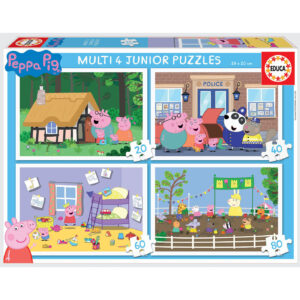 Puzzle-Multi 4 Junior Puzzles Peppa Pig 20+40+60+80