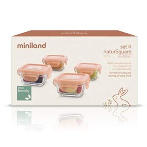 Set recipiente 4buc roz MINILAND