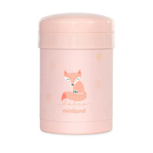 Termos cu containere 700 ml/350 ml/200ml Roz MINILAND