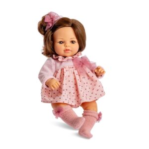 Papusa LAURA bruneta cu mecanism 40 cm Berjuan