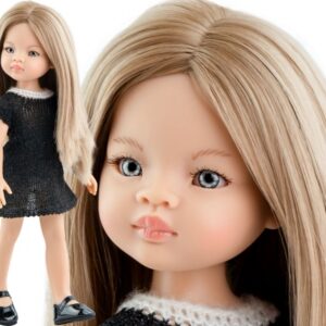 Papusa MANICA AMIGA in rochie neagra 32сm Paola Reina