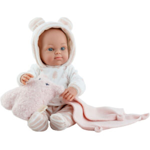 Papusa Bebe 32cm cu ursulet PAOLA REINA