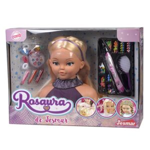 Bust de coafura cu accesorii speciale de impletit parul JESMAR