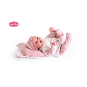 Papusa Pequi 29cm in costum roz Antonio Juan