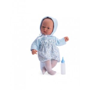Papusa bebe OLI 30 cm in costum azur ASI