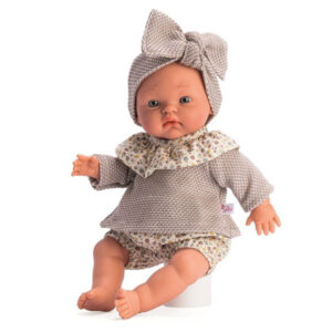 Papusa ALEX 36 cm costum cu flori ASI